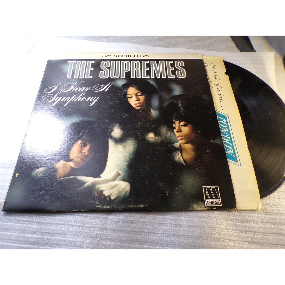 The Supremes I Hear A Symphony Vinyl LP 1966 Motown 643 Stereo Soul Diana Ross